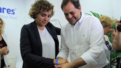 Montserrat y N&uacute;&ntilde;ez en la sede de campa&ntilde;a del PP de Ciudad Real