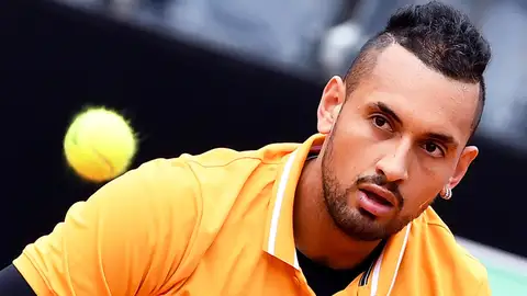 Nick Kyrgios, en su partido ante Medvedev en Roma Nick Kyrgios, en su partido ante Medvedev en Roma