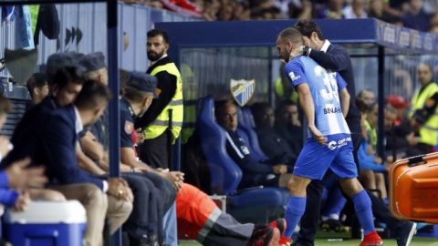 Expulsi&oacute;n de Keidi Bare en el M&aacute;laga-Oviedo