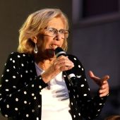 La actual alcaldesa y candidata de Más Madrid, Manuela Carmena