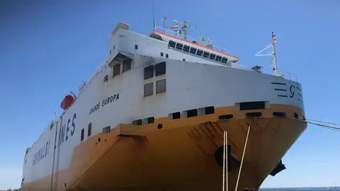 El barco "Grande Europa" Puerto de Palma