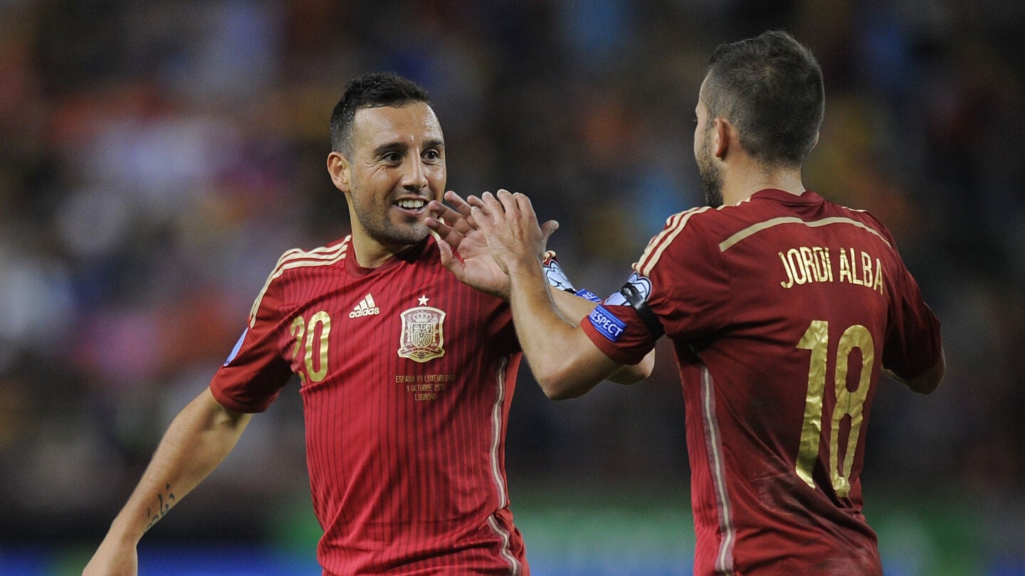 Santi Cazorla, en un partido de la selecci&oacute;n espa&ntilde;ola en 2015