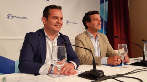 Toni Fuster y Biel Company, secretario general y presidente del PP balear