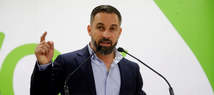 El presidente de Vox, Santiago Abascal El presidente de Vox, Santiago Abascal