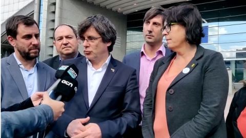 Carles Puigdemont, a las puertas del Parlamento Europeo