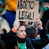 Manifestación en Argentina a favor del aborto (Archivo)