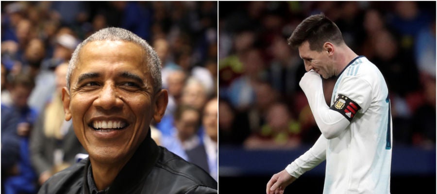 Barack Obama y Leo Messi Barack Obama y Leo Messi