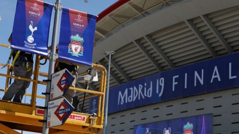 El Metropolitano se prepara para la final de la Champions League