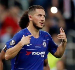 Eden Hazard, en un partido con el Chelsea Eden Hazard, en un partido con el Chelsea