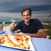 Federer, dándose un festín Federer, dándose un festín