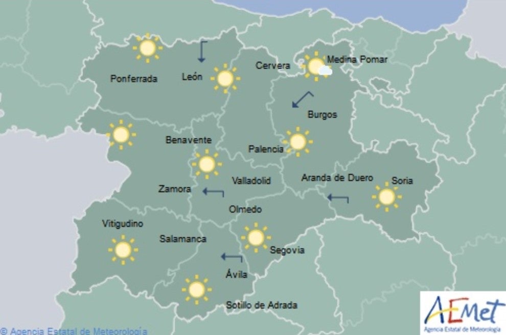 El Tiempo para las próximas horas El Tiempo para las próximas horas