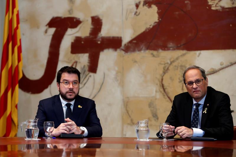 El Govern exige a Sánchez que dé instrucciones a la Fiscalía y Abogacía para dejar en libertad a los presos independentistas El Govern exige a Sánchez que dé instrucciones a la Fiscalía y Abogacía para dejar en libertad a los presos independentistas
