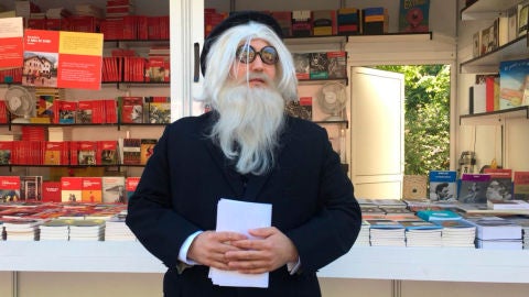 Borja Fern&aacute;ndez Sedano disfrazado de Valle- Incl&aacute;n