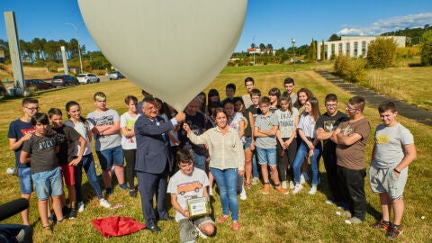 solta de globo no parque tencnloxico