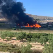 Un incendio a pocos metros de la Vía Parque ha provocado una enorme columna de humo negro. Un incendio a pocos metros de la Vía Parque ha provocado una enorme columna de humo negro.