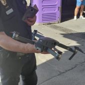  El dron con el que se pretendía sobrevolar el Champions Festival de la Plaza Mayor