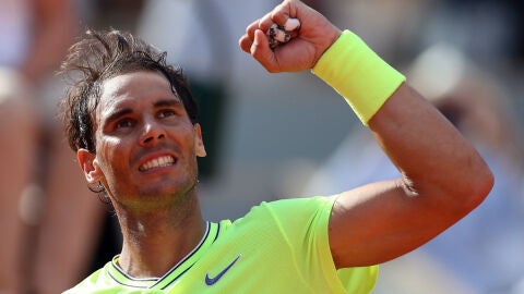 Rafa Nadal celebra una victoria
