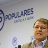El presidente del PP de Castilla y León, Alfonso Fernández Mañueco