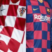 Las camisetas de Croacia y del Barcelona