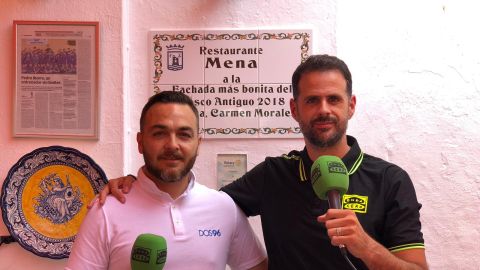 Adri&aacute;n Cervera con Julio Rodr&iacute;guez