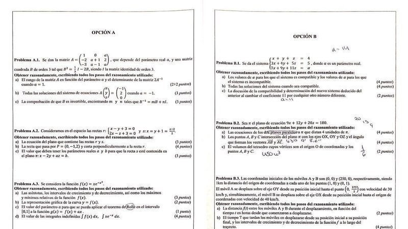 Los alumnos valencianos piden que se anule el examen de Matemáticas por su dificultad Los alumnos valencianos piden que se anule el examen de Matemáticas por su dificultad