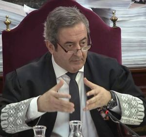 El fiscal Javier Zaragoza durante el juicio del 'procés'. El fiscal Javier Zaragoza durante el juicio del 'procés'.