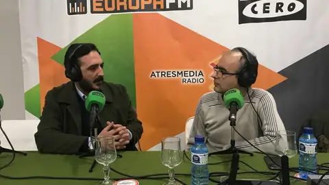 Vicente Montesinos con Omid Sokout en la Tertulia Albinegra Vicente Montesinos con Omid Sokout en la Tertulia Albinegra