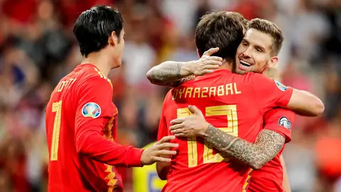 Mikel Oyarzabal, atacante de la Selección Española. Mikel Oyarzabal, atacante de la Selección Española.