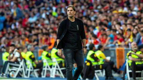 El seleccionador sustituto de Luis Enrique, Robert Moreno. 