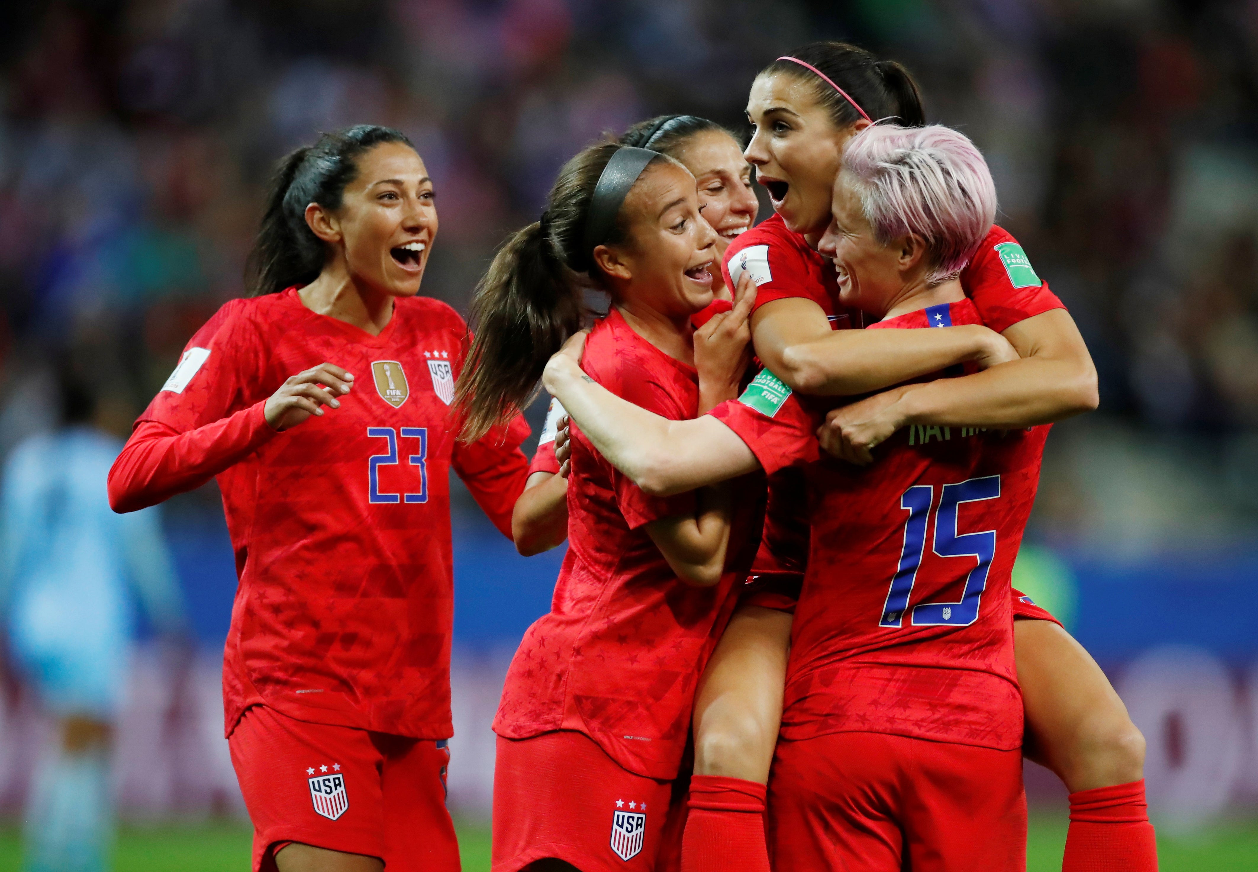 ¡13-0! Histórica goleada de Estados Unidos ante Tailandia en el Mundial de Francia ¡13-0! Histórica goleada de Estados Unidos ante Tailandia en el Mundial de Francia