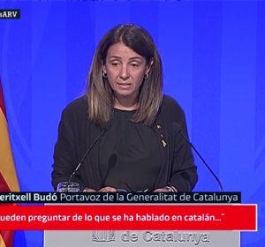 Meritxell Budó, portavoz de la Generalitat de Cataluña Meritxell Budó, portavoz de la Generalitat de Cataluña