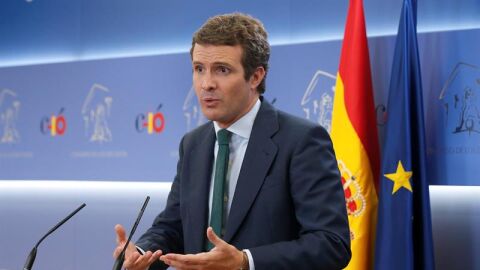 El l&iacute;der del PP, Pablo Casado