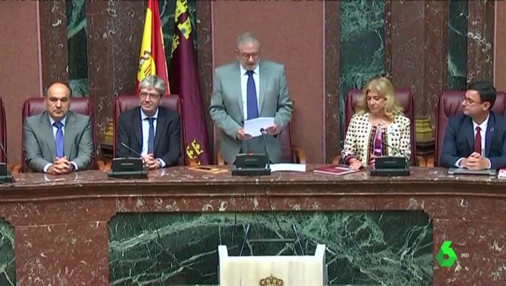 Alberto Castillo (Cs), elegido presidente de la Asamblea de Murcia con los votos del PP y Ciudadanos