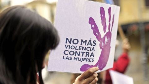 Cartel contra la violencia machista