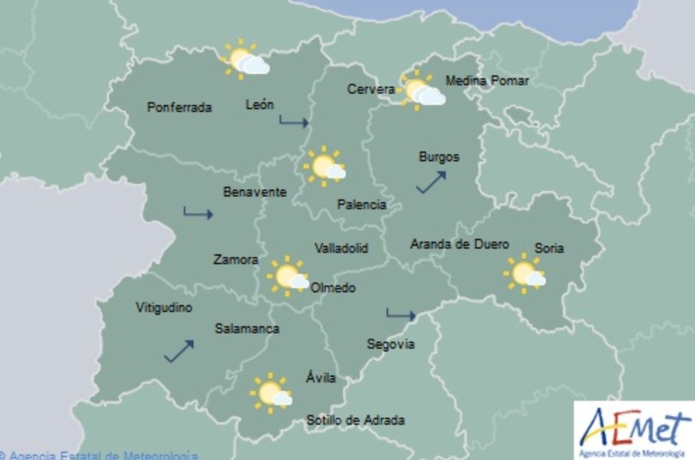 El Tiempo para las próximas horas El Tiempo para las próximas horas