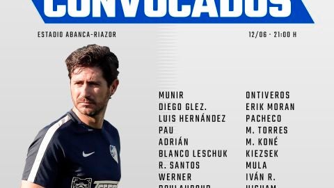 Lista de convocados para el Depor - M&aacute;laga