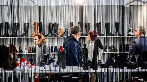 Un expositor en la feria Expo Riva Such Un expositor en la feria Expo Riva Such