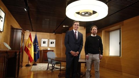 Pedro S&aacute;nchez y Pablo Iglesias