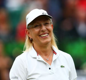 La extenista Martina Navratilova La extenista Martina Navratilova