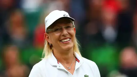 La extenista Martina Navratilova La extenista Martina Navratilova