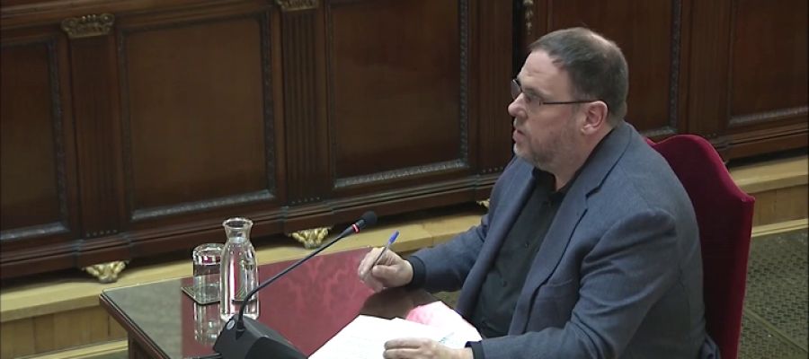 Junqueras pide devolver el 'procés' a la política Junqueras pide devolver el 'procés' a la política