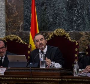 El magistrado Manuel Marchena en el juicio del procés. El magistrado Manuel Marchena en el juicio del procés.