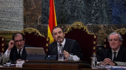 El magistrado Manuel Marchena en el juicio del proc&eacute;s. 