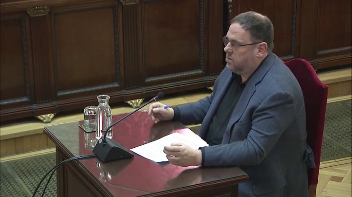 Junqueras: "Lo mejor para todos sería devolver la cuestión a la política" Junqueras: "Lo mejor para todos sería devolver la cuestión a la política"