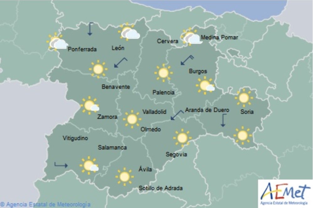 El Tiempo para las próximas horas El Tiempo para las próximas horas