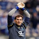Iker Casillas durante un partido con el Oporto