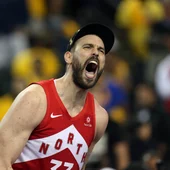 Marc Gasol celebrando que es campeón de la NBA Marc Gasol celebrando que es campeón de la NBA