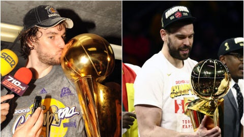 Los Gasol, hermanos campeones de la NBA