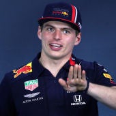 Verstappen habla ante los medios