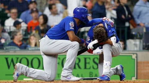 Albert Almora Jr desolado tras golpear a la ni&ntilde;a